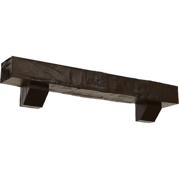 Kit w/ Ashford Corbels, Burnished Mahogany, 8